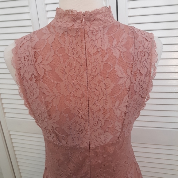 Guess blush lace dress sz medium *Q - Picture 6 of 8